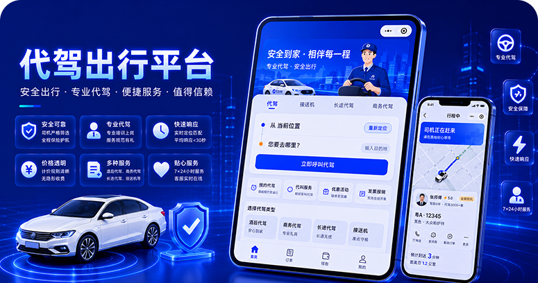 专业代驾出行服务平台